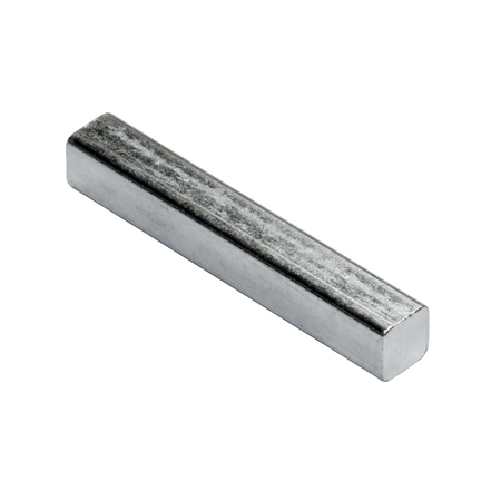 G.L. HUYETT Undersized Machine Key, Square End, Carbon Steel, Zinc Clear Trivalent, 3/4 in L, 3/16 in Sq 3101870187-0750